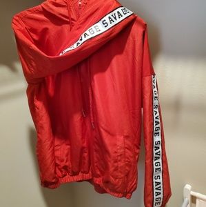 Red "Savage" Windbreaker